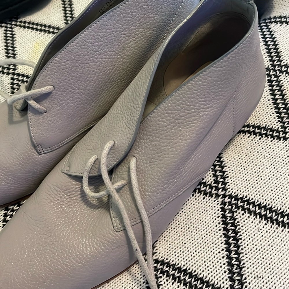 Cole Haan Gray Leather Lace-up Oxfords